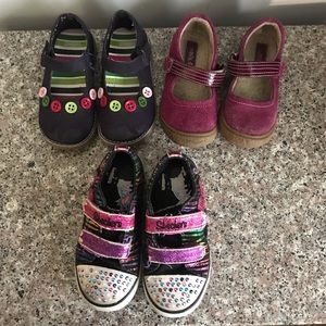 Girls Shoes lot of 3 pairs Size 9 & 10